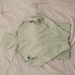 NWT Guess long sleeve twist cutout pullover in Simply Mint size XS